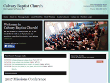 Tablet Screenshot of calvarybaptist-nj.org